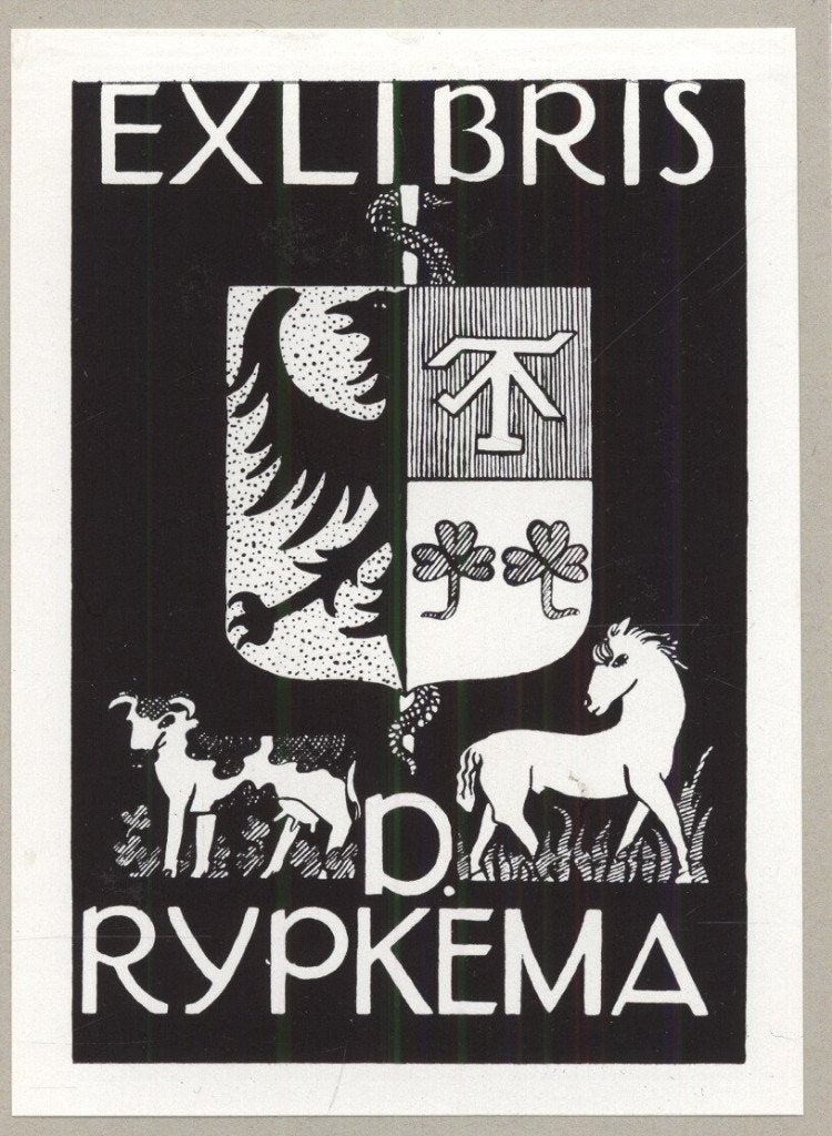 1482 Ex Libris Nederland : Jeanne Bieruma Oosting, 1945, Verzenden, Ex libris