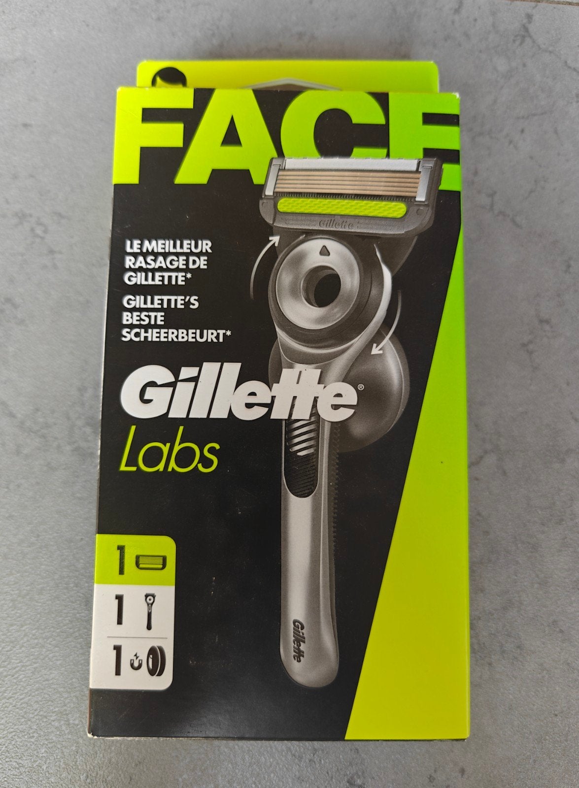 Gillette Labs exfoliating razor startset - nieuw!, Ophalen of Verzenden, Nieuw, Gehele gezicht, Verzorging