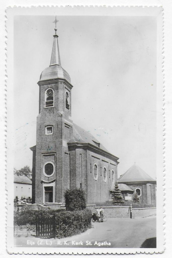 Eijs ( L ) R K Kerk Oude gelopen Ansichtkaart ( B3408 ), Ophalen of Verzenden, 1960 tot 1980, Gelopen
