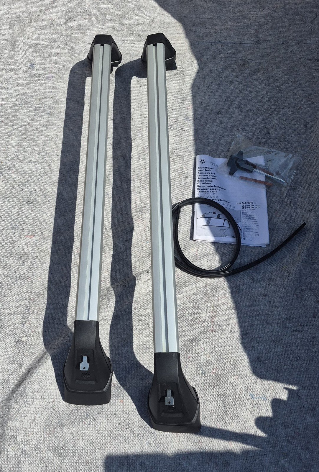 Originele VW Golf 7 dakdragers (vanaf 2013) - Nieuwstaat, Auto diversen, Dakdragers, Zo goed als nieuw, Ophalen