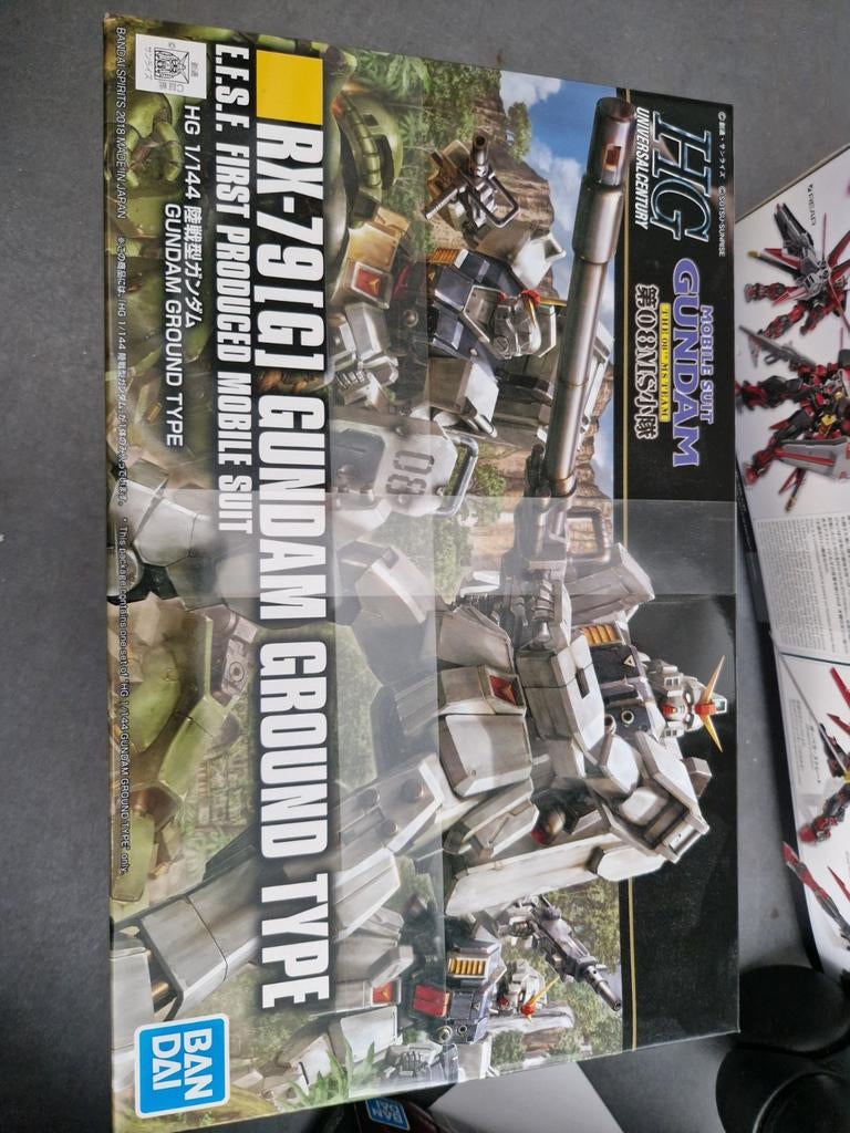 HG Gundam Ground Type Nieuw in Doos Modelkit, Ophalen of Verzenden, Nieuw, 1:35 tot 1:50