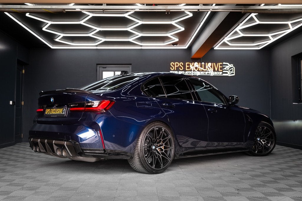 BMW 3 Serie M3 xDrive Competition Keramisch / Buckets / Tans, Auto's, BMW, Automaat, Gebruikt, Blauw, Bedrijf