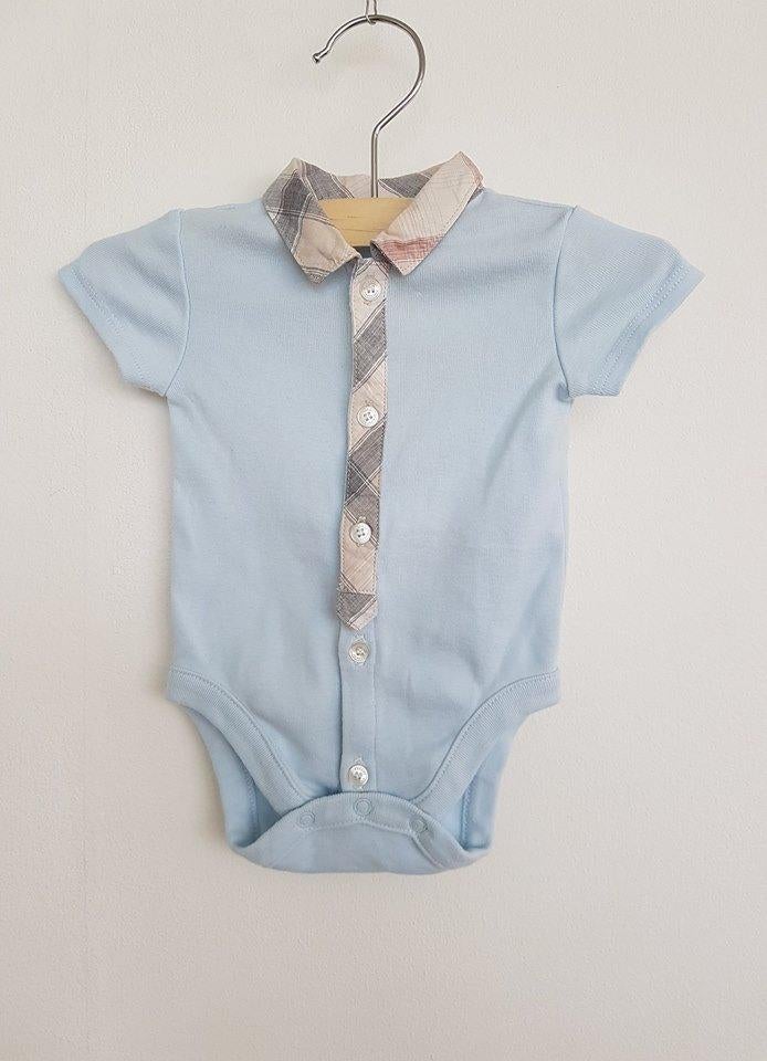 Burberry Baby blauwe romper 50, Ophalen of Verzenden, Nieuw, Jongetje of Meisje, Pakje