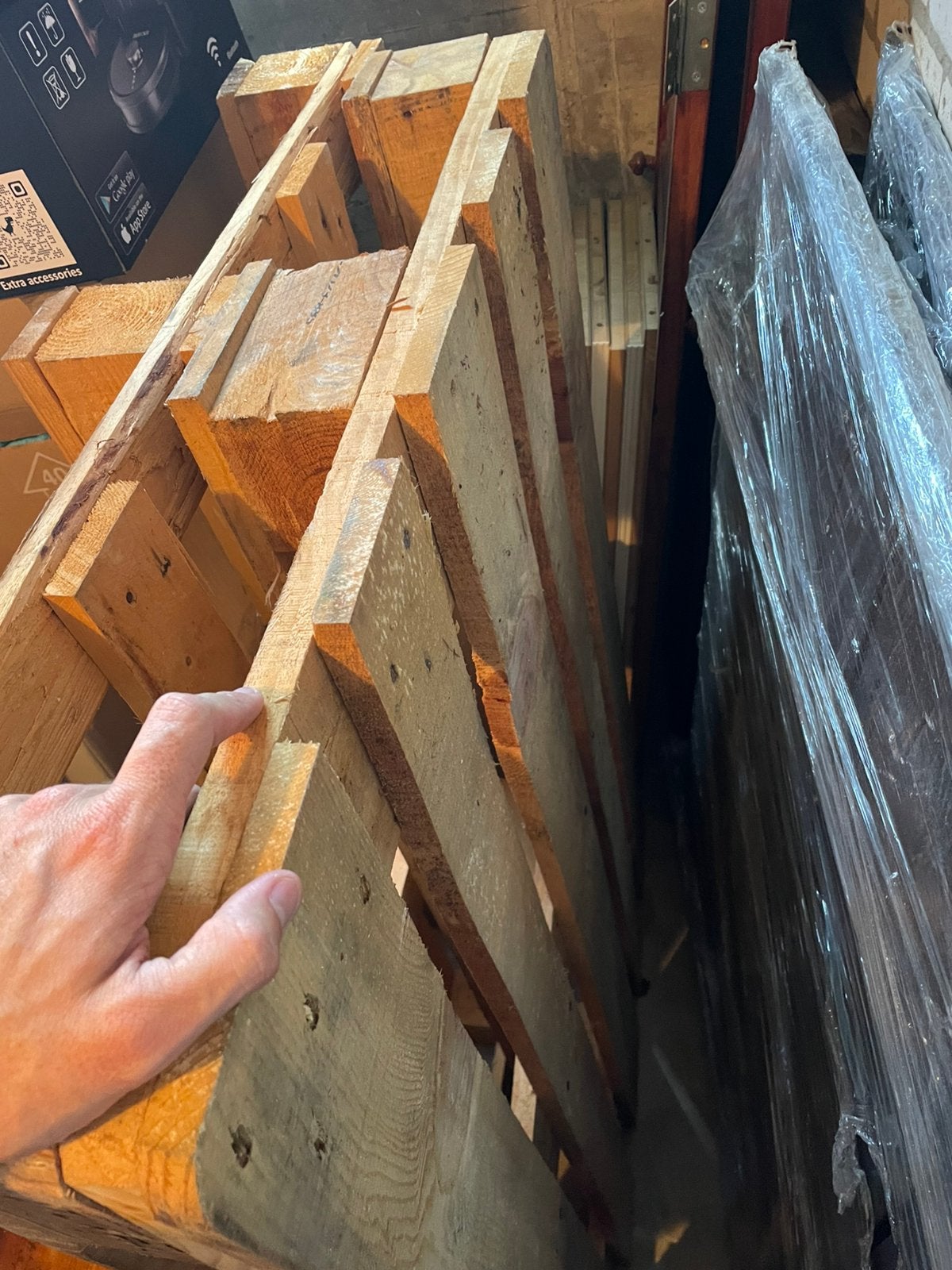 Twee houten pallets, zo goed als nieuw, turpal, Ophalen, Zo goed als nieuw