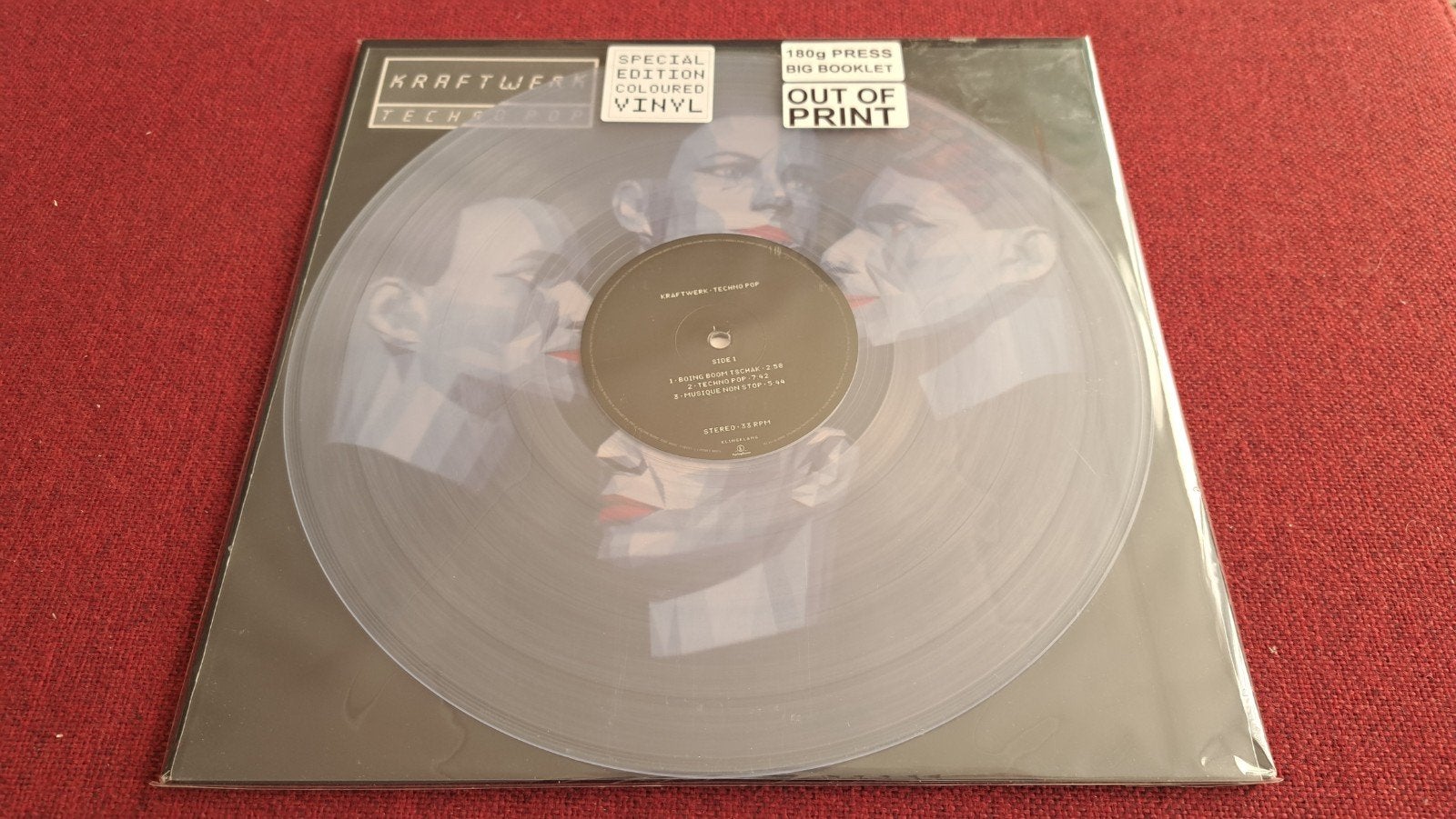 Kraftwerk Techno Pop Transparant vinyl, LP, Pop, Geseald, Ophalen of Verzenden