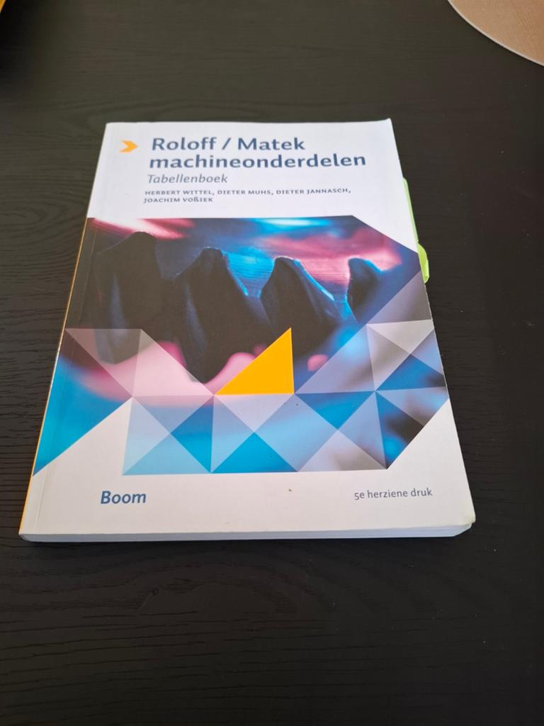 Roloff / Matek Machineonderdelen Tabellenboek - 5e druk, Ophalen of Verzenden, Zo goed als nieuw, Werktuigbouwkunde, Herbert Wittel, Dieter Muhs, Dieter Jannasch, Joachim Vobiek