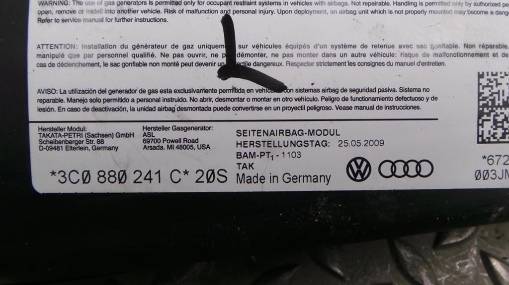 VOLKSWAGEN PASSAT 2.0 TDI Trendl. Blue AIRBAG LINKS 2009, Ophalen of Verzenden, Gebruikt, Stiba lid
