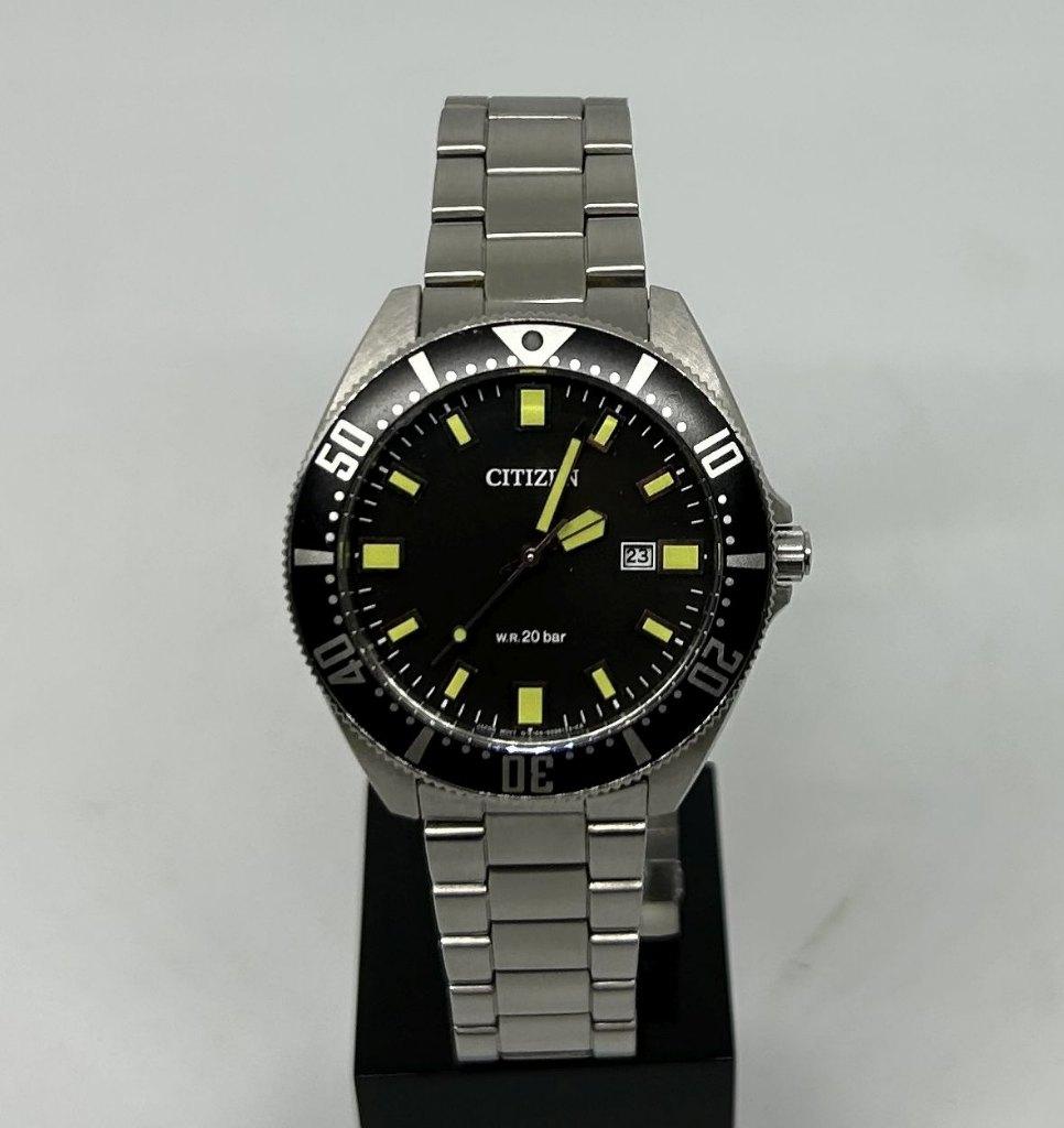 Citizen E168-S064520 eco-drive duikhorloge, zeldzaam, Staal, Gebruikt, Staal, Ophalen of Verzenden