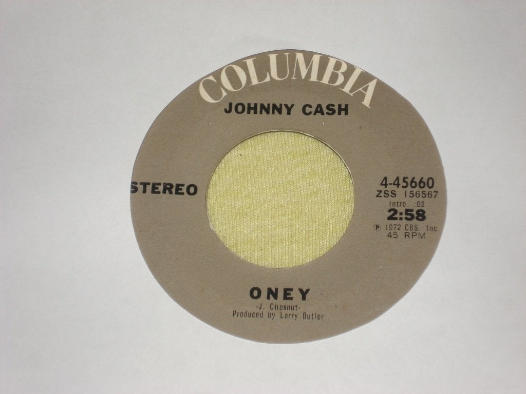 Johnny Cash      Oney   Usa     Orgineel, Originele persing, Ophalen of Verzenden, Zo goed als nieuw, Country en Western