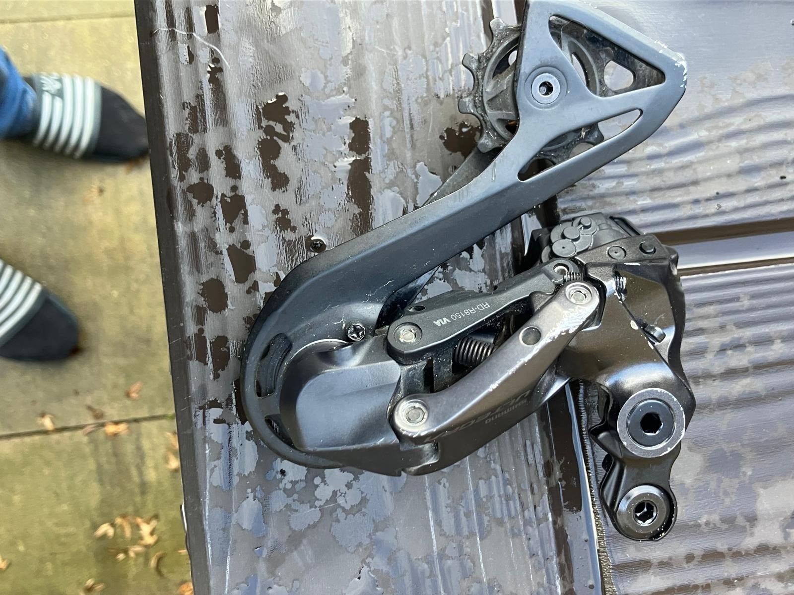 Shimano Ultegra RD-R8150 Di2 Achterderailleur, Gebruikt, Ophalen of Verzenden, Derailleur of Ketting, Aluminium
