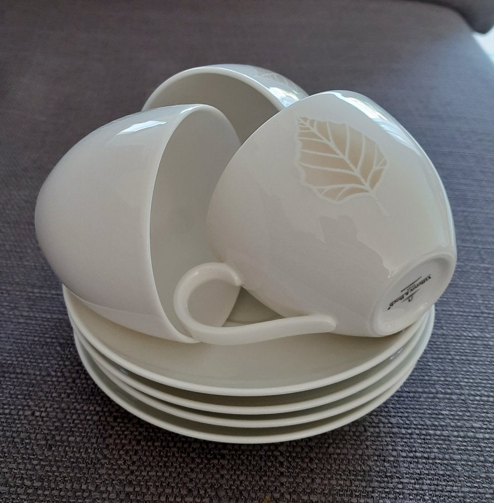 Villeroy & Boch City Life / Park - 3 x koffie kop en schotel, Villeroy & Boch, Ophalen of Verzenden, Zo goed als nieuw, Overige stijlen