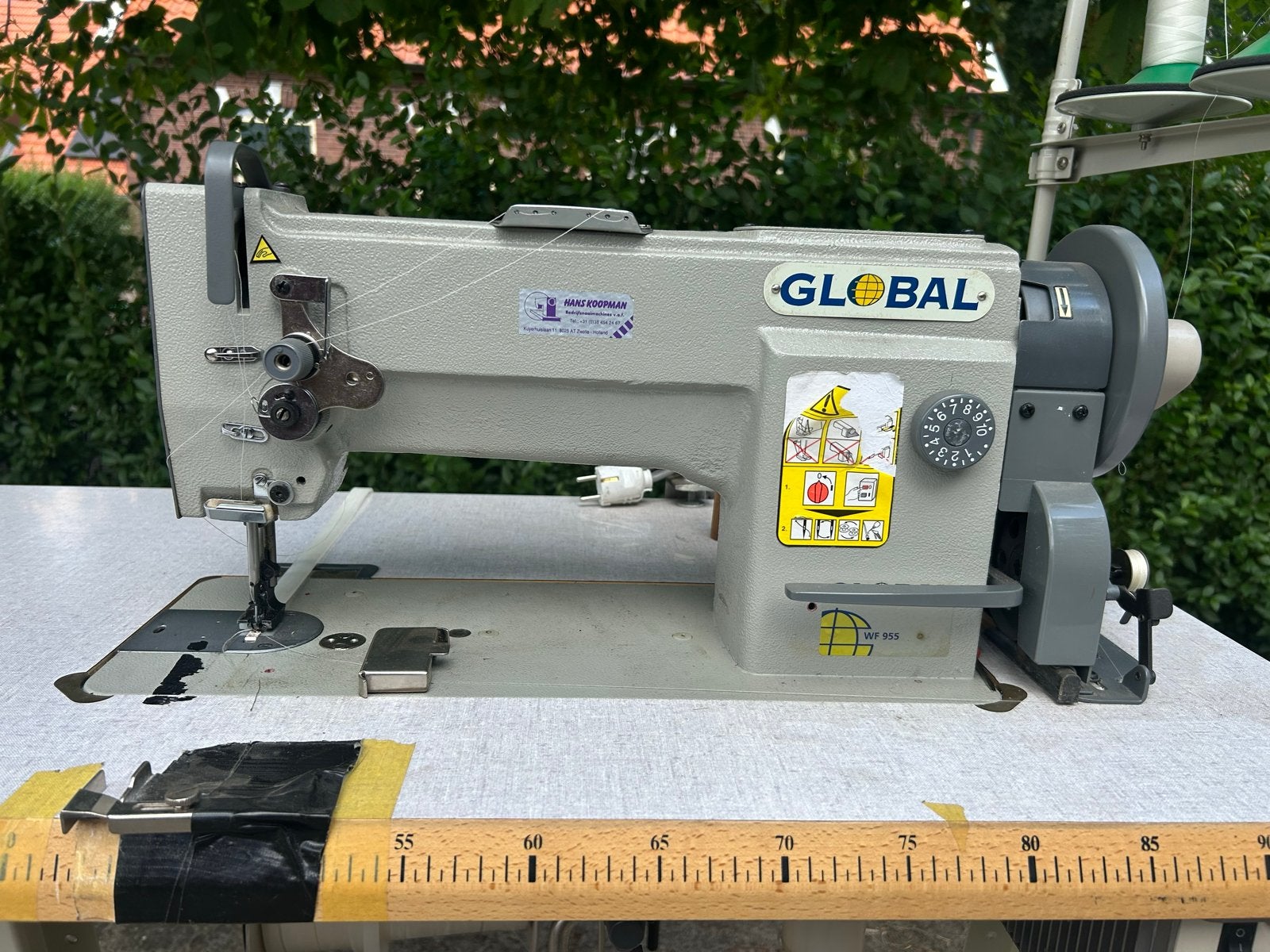 Industriële Naaimachine Global WF 955, Gebruikt, Naaimachine, Industrieel, Ophalen
