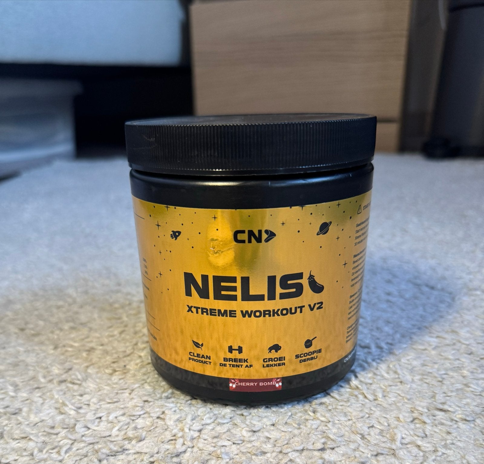 CN Nelis Xtreme Workout V2 - Cherry Bomb (300 gram), Verzenden, Nieuw, Poeder of Drank