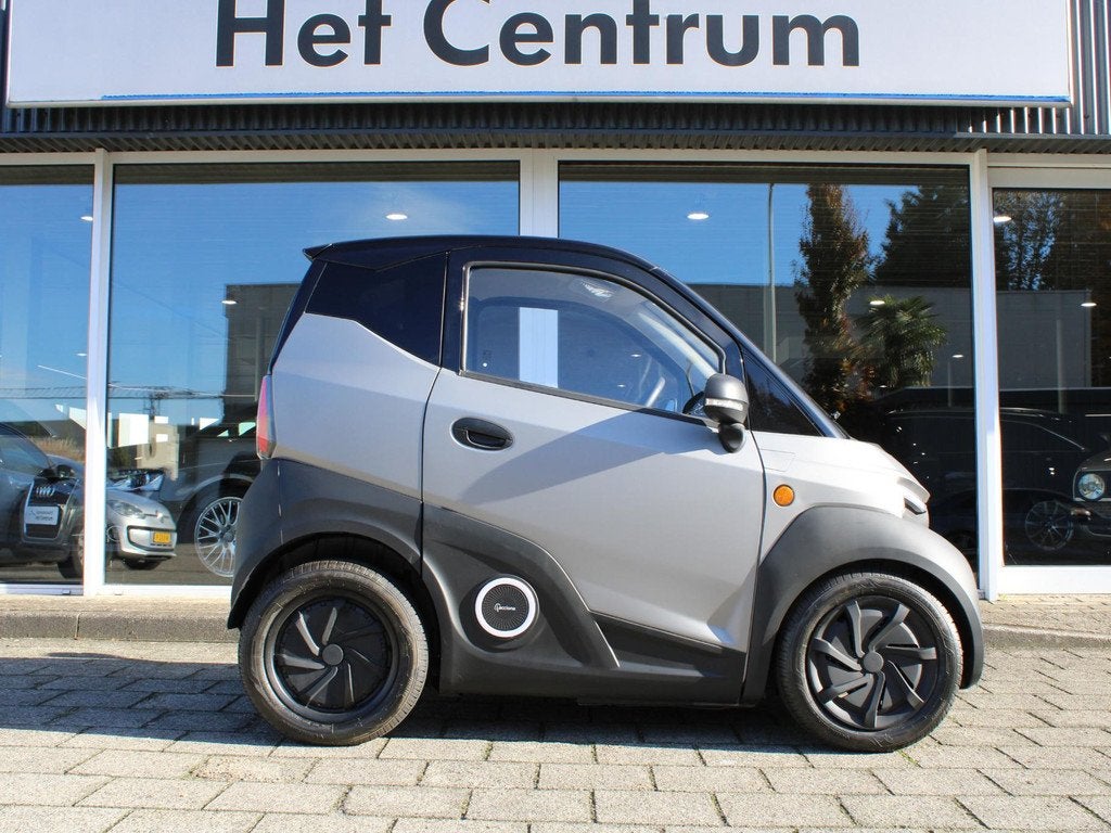 Silence S04 elektrische Citycar 90km/u PRIJS MET KOOP BATTER, Automaat, Multifunctioneel stuurwiel, Zilver of Grijs, 19 pk