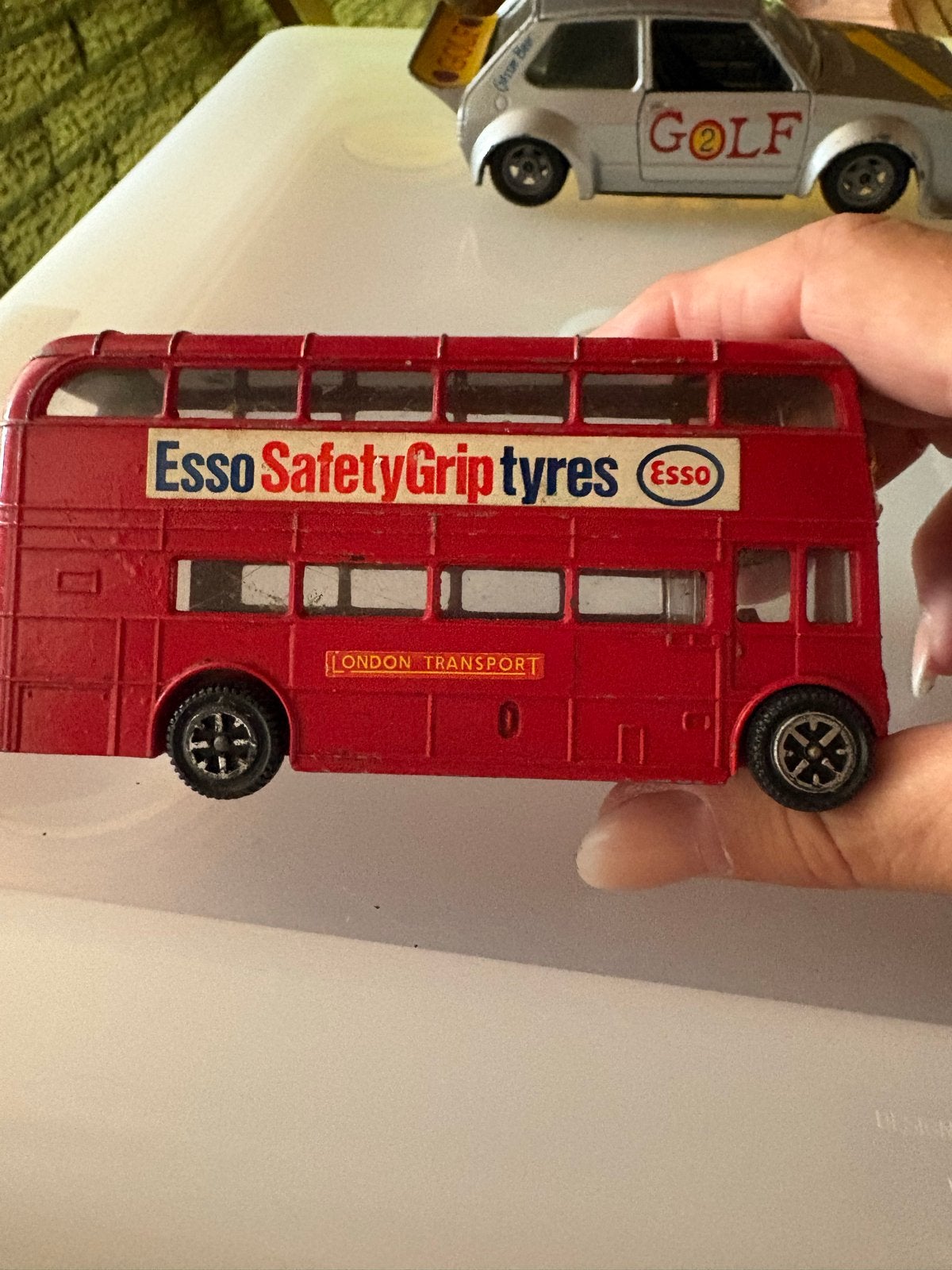Vintage Dinky Toys Dubbeldekker Bus - London Transport, Ophalen of Verzenden, Gebruikt