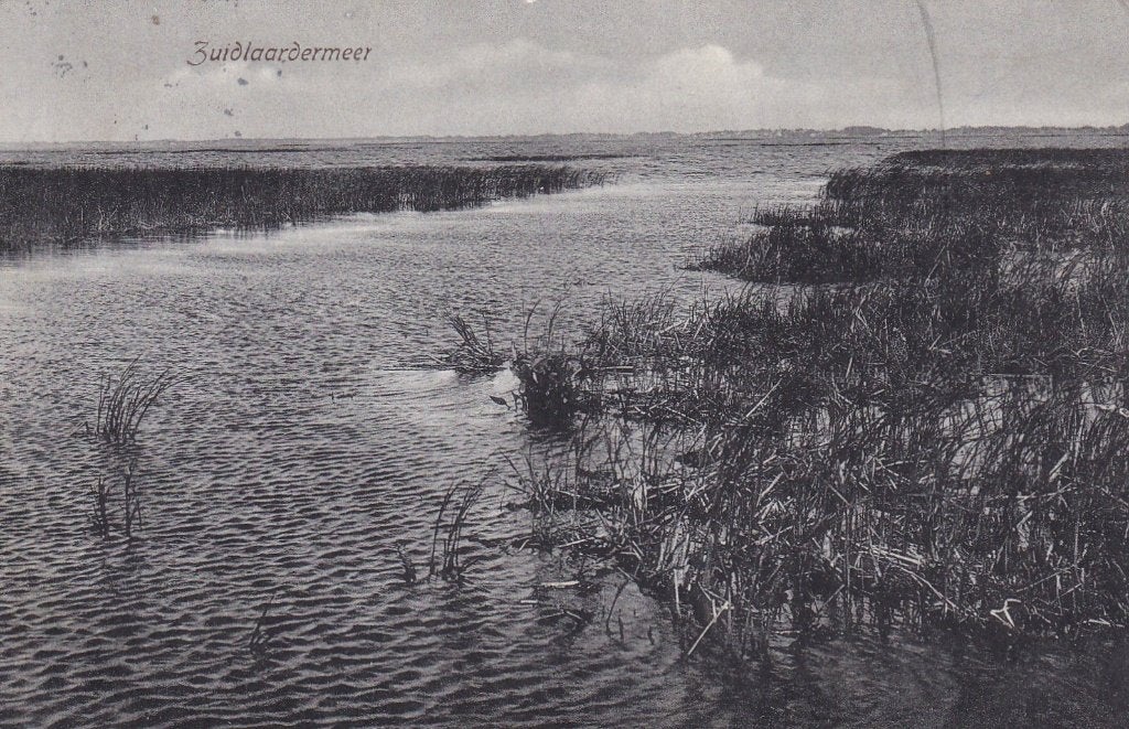 Oude ansichtkaart Zuidlaardermeer - Groningen 1913, Ophalen of Verzenden, Voor 1920, Gelopen, Groningen