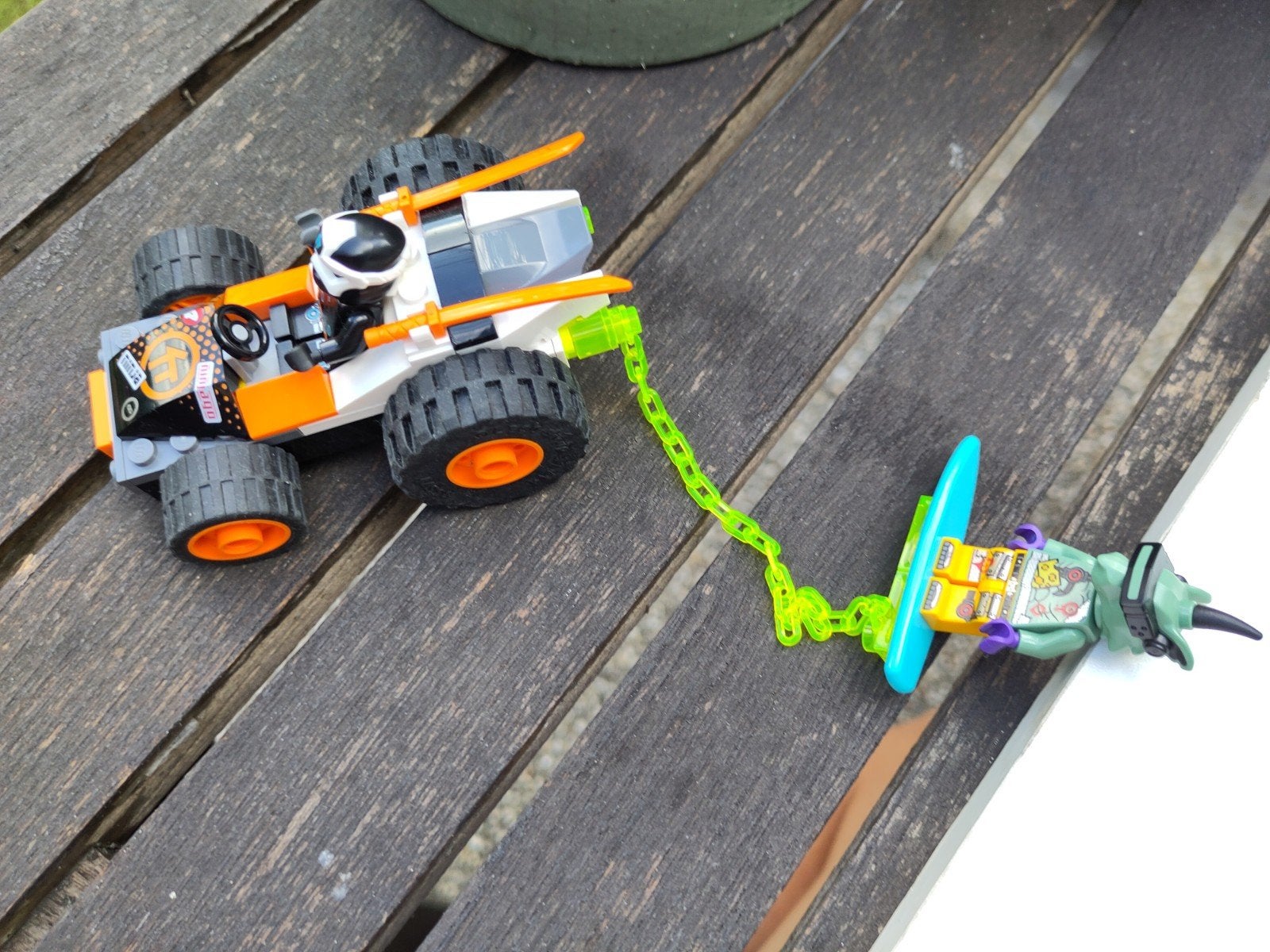 drie LEGO Ninjago Set, oa.  Hidden Side Stunt Truck, Ophalen of Verzenden, Zo goed als nieuw