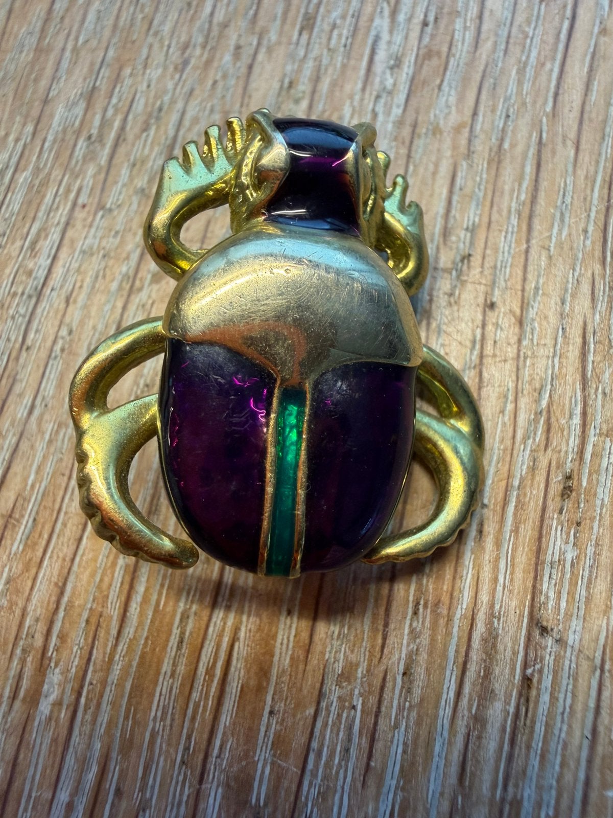 Vintage broche scarabee kever, Sieraden, Tassen en Uiterlijk, Verzenden, Zo goed als nieuw, Zilver, Overige materialen