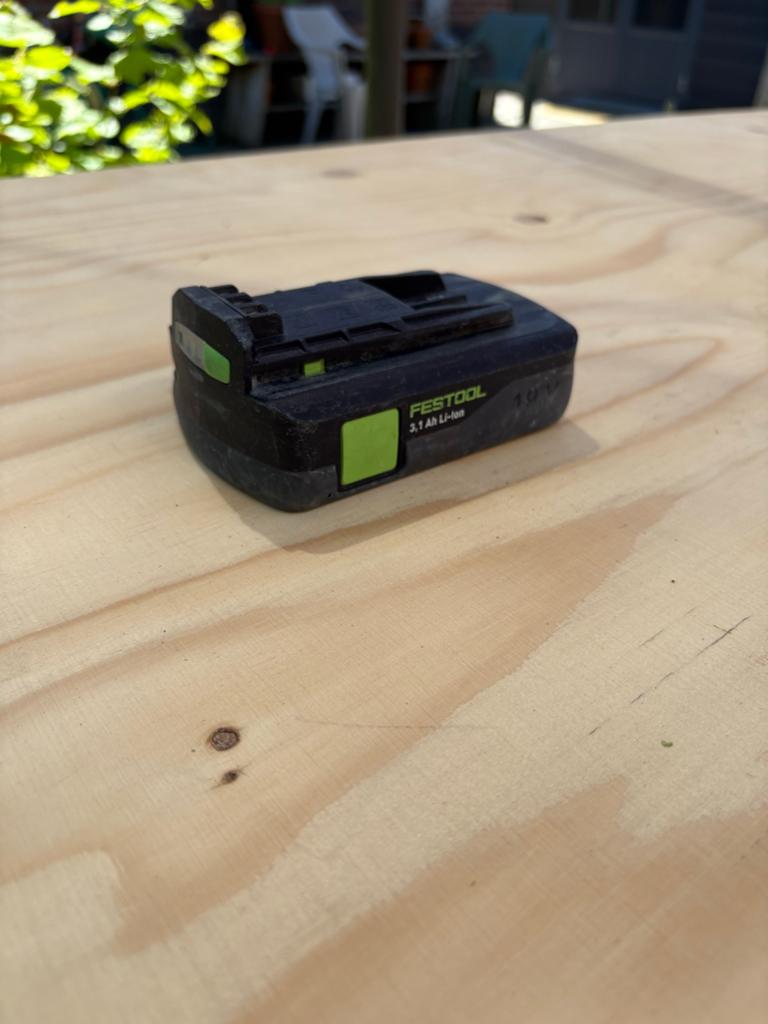 Festool BP 18 Li 3.1 C Accu 18V 3.1Ah Li-Ion, Ophalen of Verzenden, Gebruikt, Overige typen