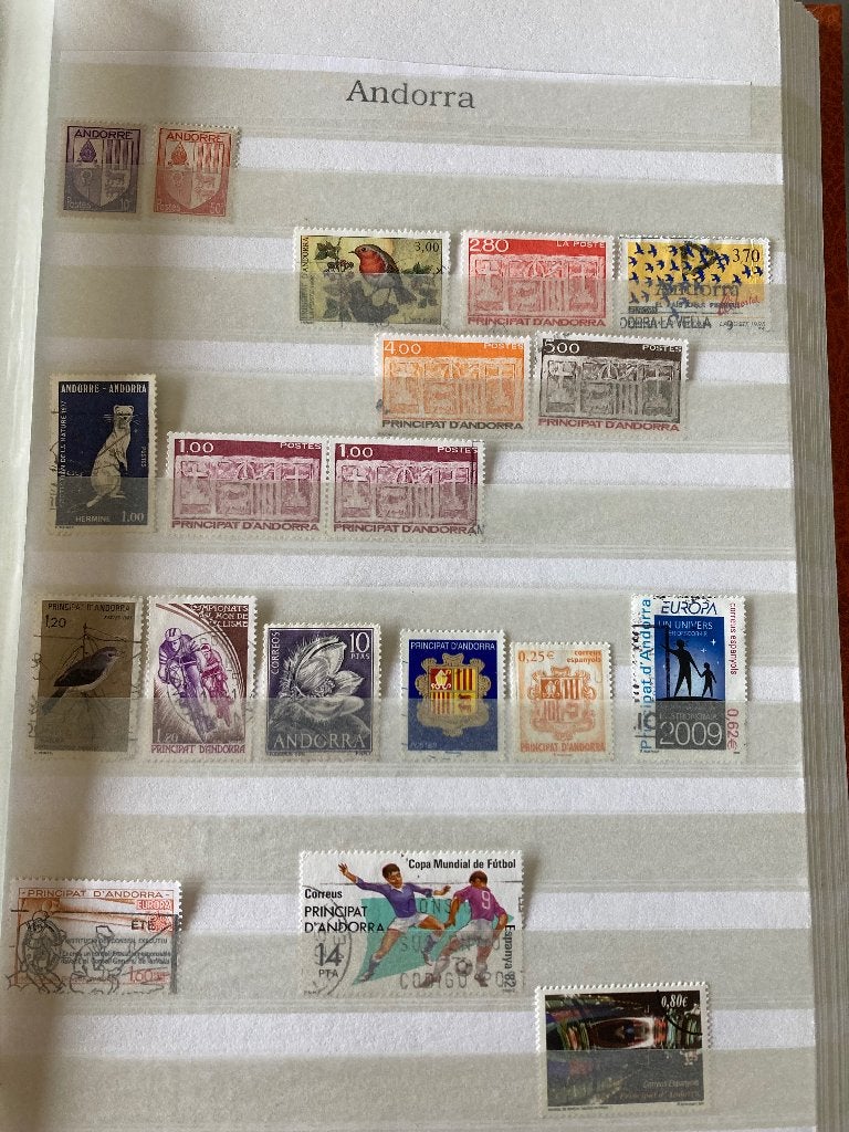 Kavel Andorra, Ophalen of Verzenden, Overige landen, Gestempeld