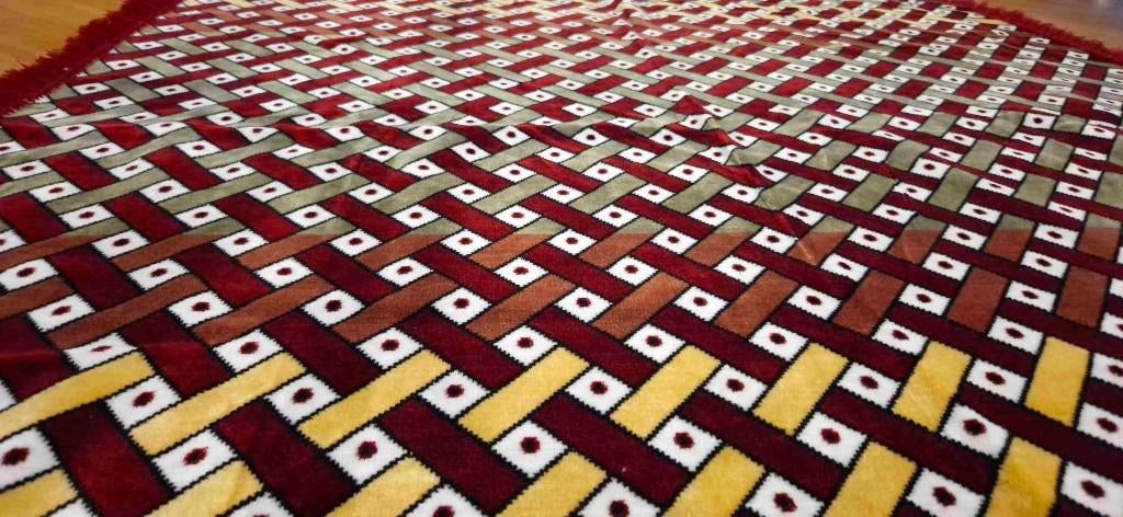 Leuk velours kleed 140/135 cm, Gebruikt, Etten-Leur, DJT@dejuistetoon.eu, Groen