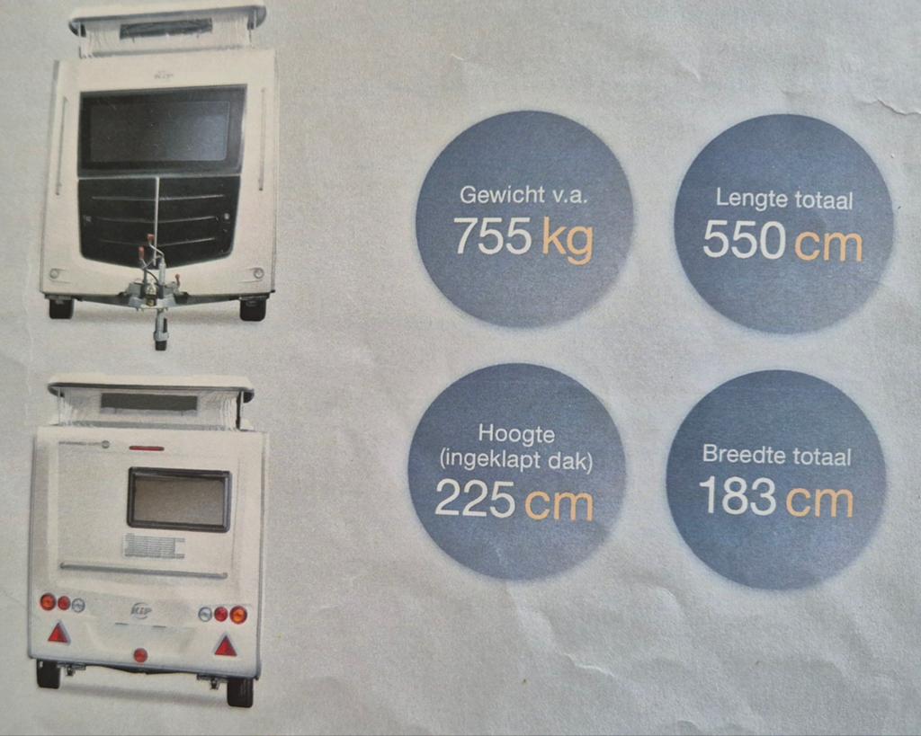 Te koop: een slimme Kip Kompakt Caravan, 37 EKV, bouwj. 2014, Caravans en Kamperen, Standaardzit, Gascomfoor, Kip, Tot en met 2