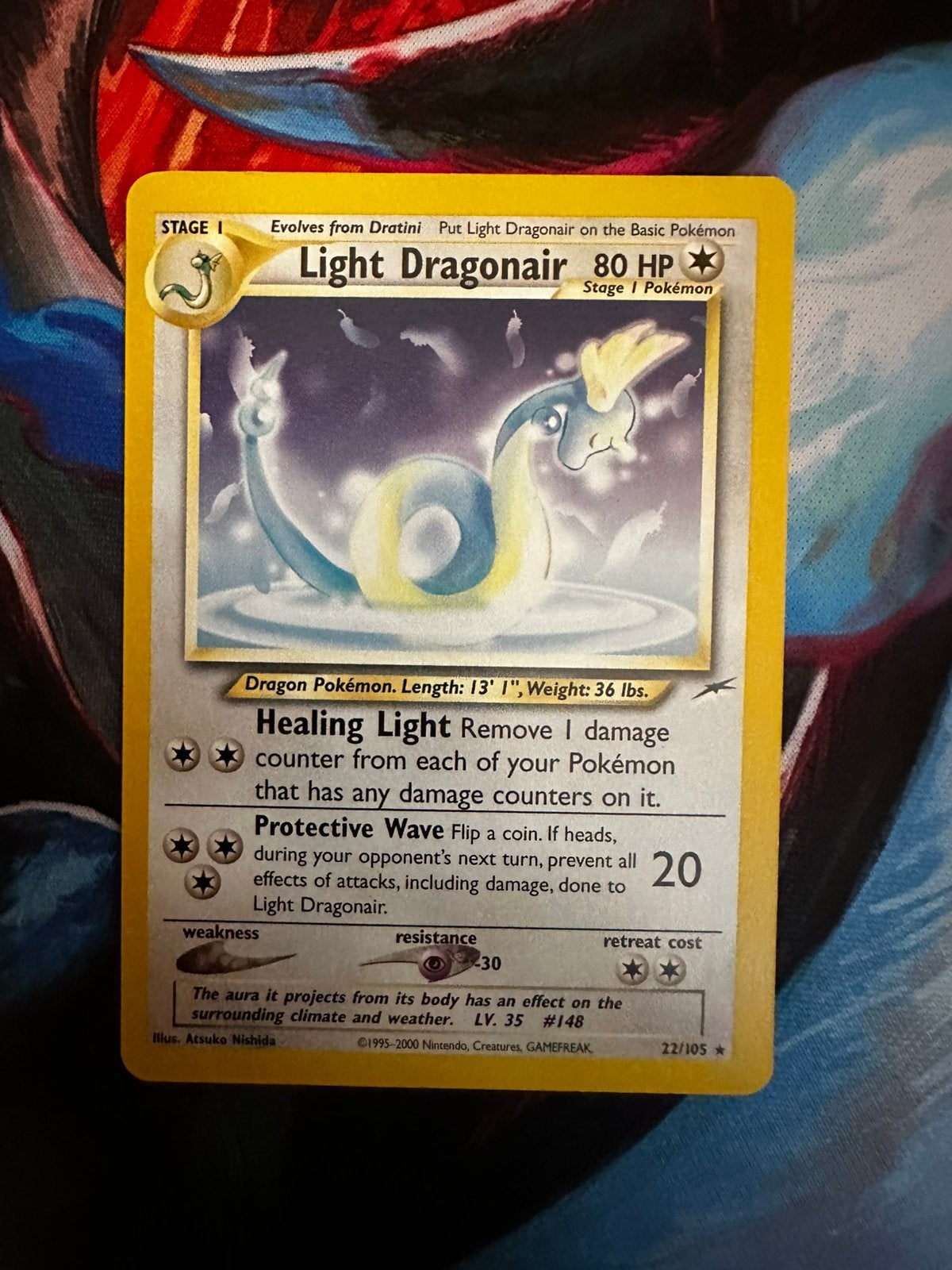 Light Dragonair #22 - Neo Destiny - Near Mint, Hobby en Vrije tijd, Verzamelkaartspellen | Pokémon, Ophalen of Verzenden, Zo goed als nieuw
