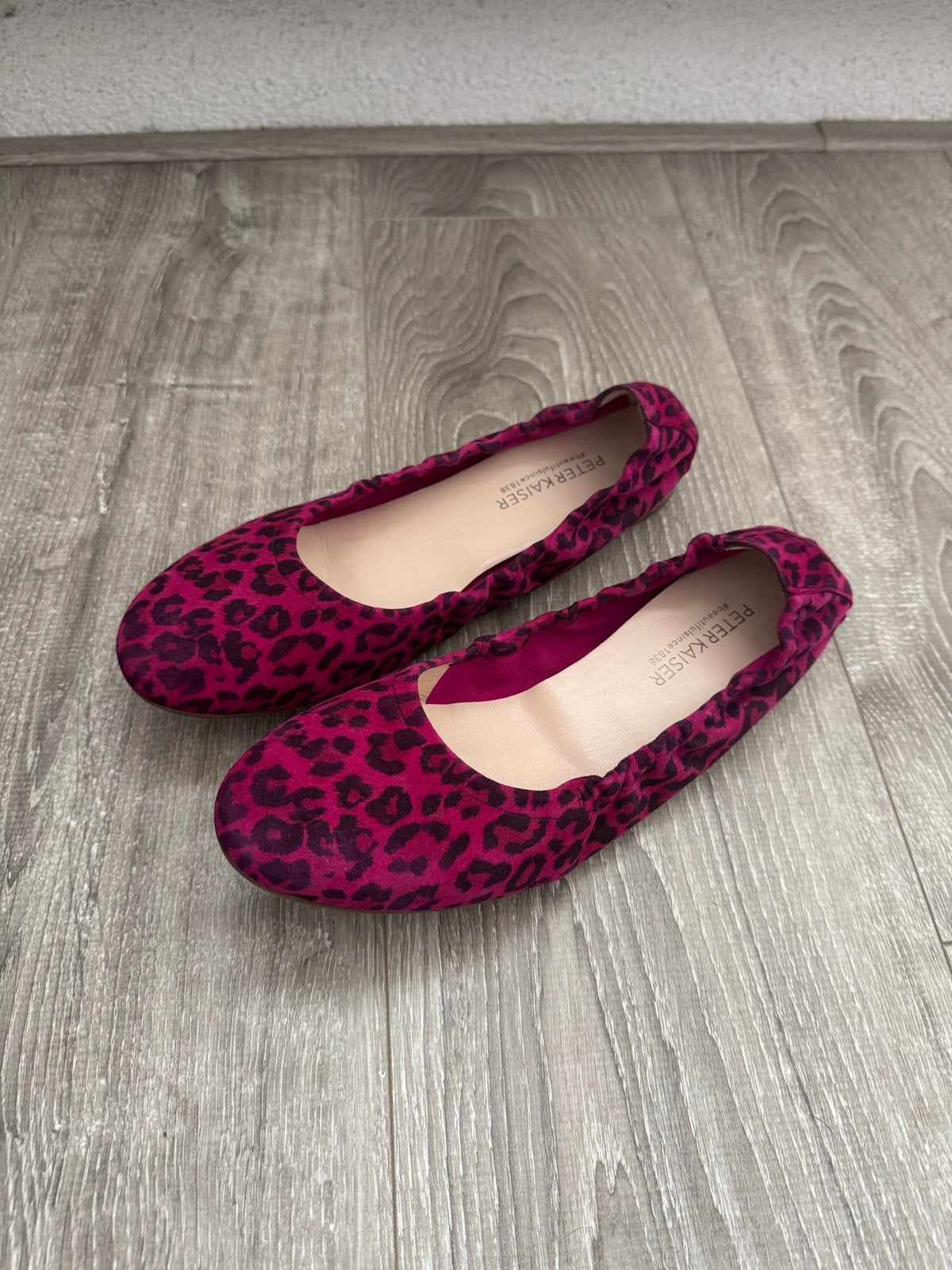 Peter Kaiser Ballerina's - Roze met Luipaardprint, Ophalen of Verzenden, Zo goed als nieuw, Roze