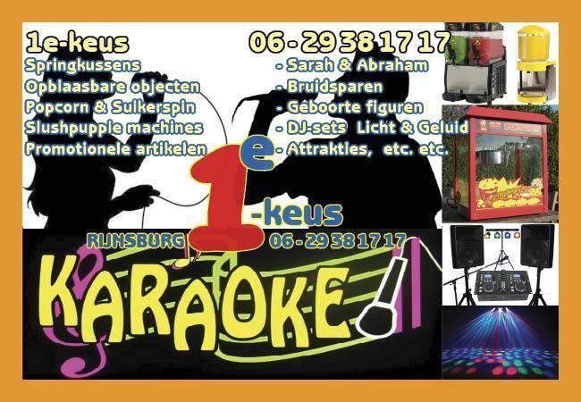 KARAOKE, altijd \'n succes, huur goedkoop incl duizenden nrs, Ophalen, Zo goed als nieuw, Complete set