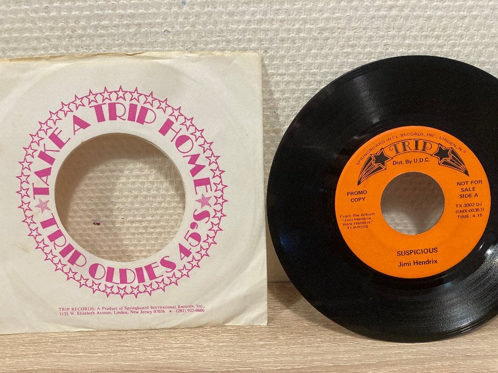 Jimi Hendrix suspicious hot trigger USA 7inch PROMO, Ophalen of Verzenden, Gebruikt, 7 inch, Pop