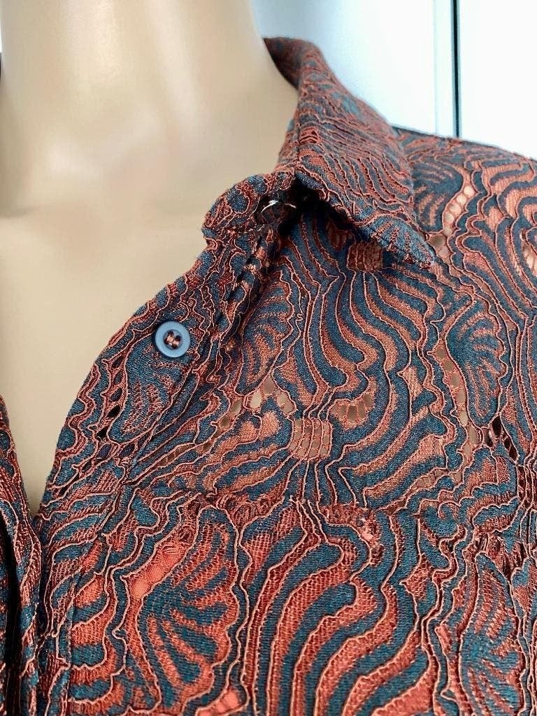 H642 Aaiko: maat S=36 kanten jurk jurkje rood/zwart vest, Aaiko, Ophalen of Verzenden, Zo goed als nieuw, Knielengte
