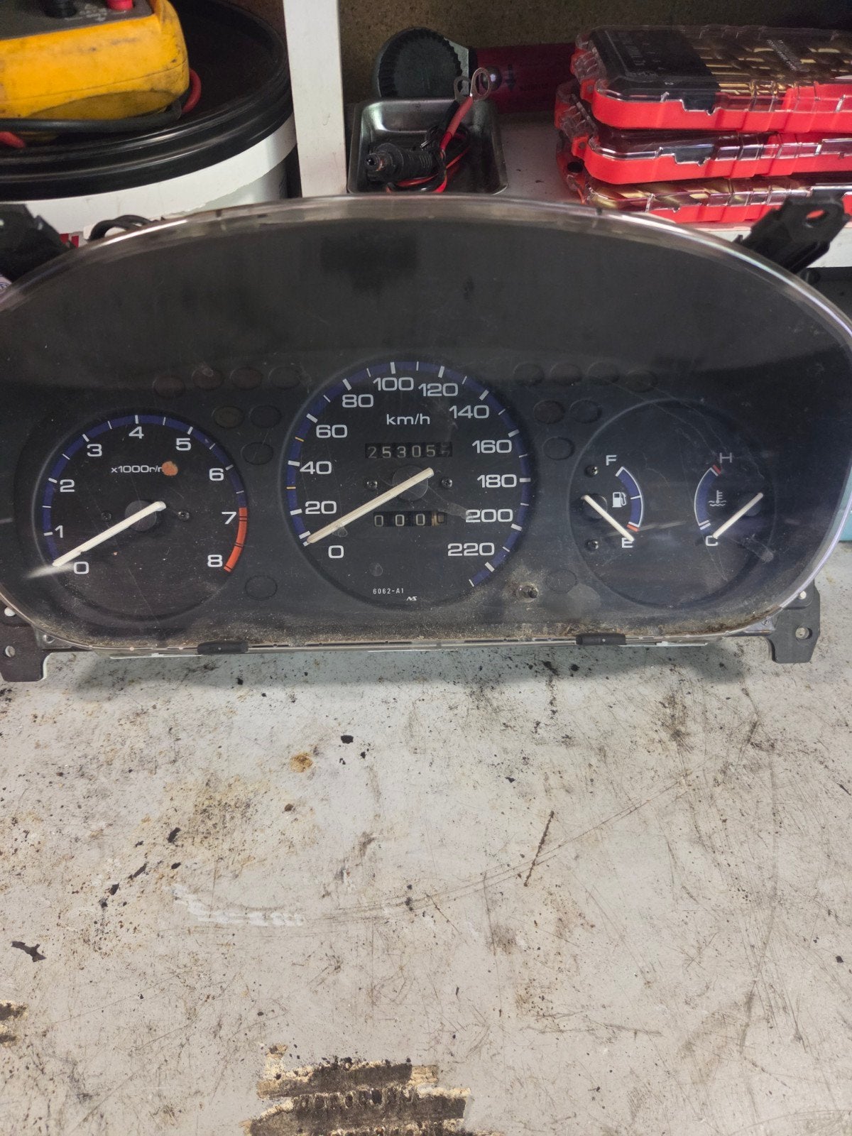 Honda Civic Tellerklok Snelheidsmeter Dashboard, Ophalen of Verzenden, Gebruikt, Honda