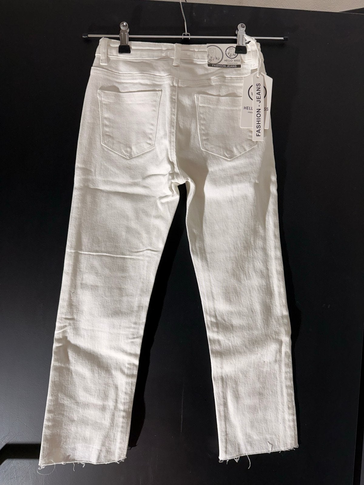 Witte jeans maat XS - Hello Miss Premium Denim, Ophalen of Verzenden, Nieuw, Wit, W27 (confectie 34) of kleiner