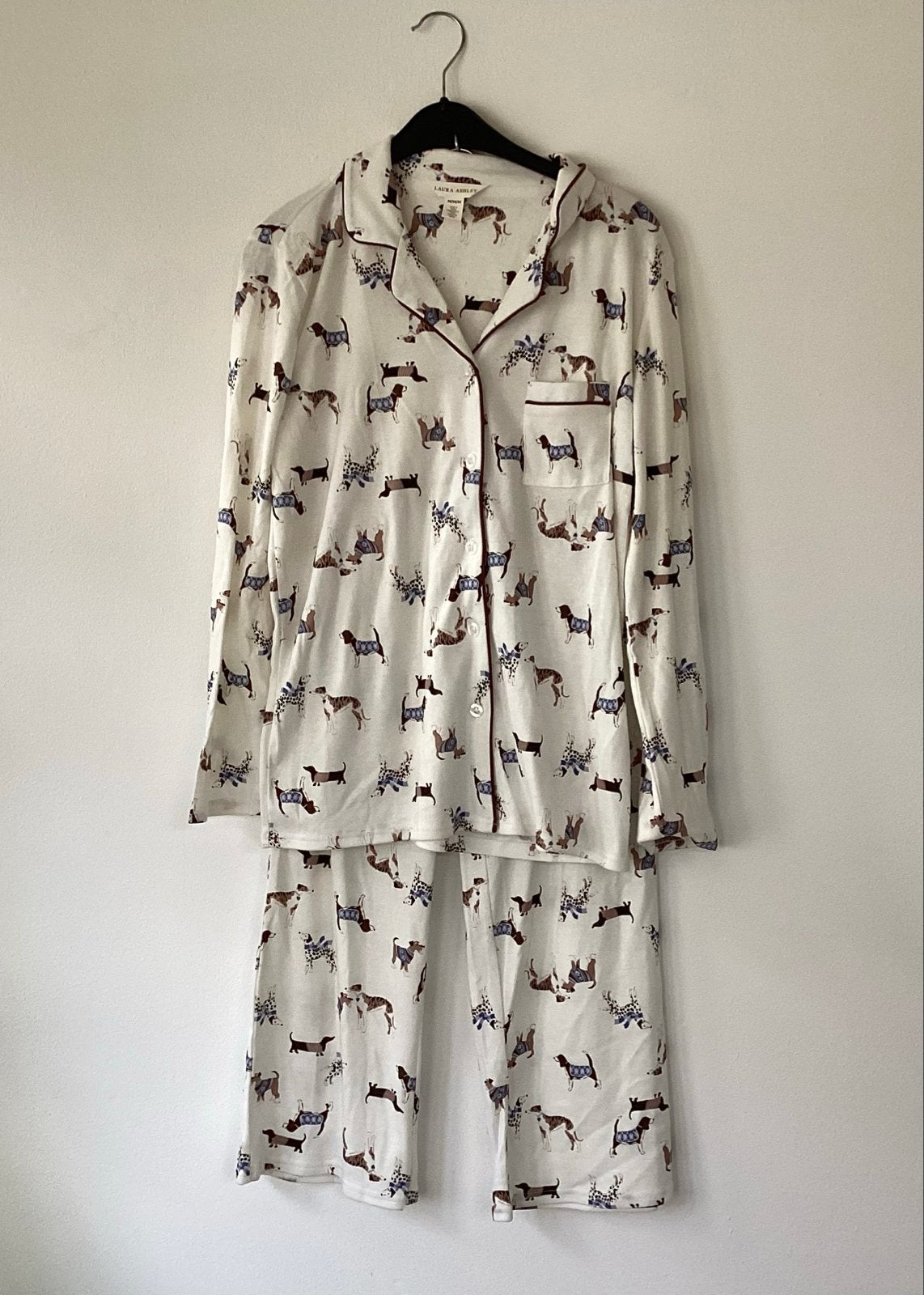 Laura Ashley pyjama met hondenprint - Maat M, Kleding | Dames, Verzenden, Nieuw, Maat 38/40 (M)