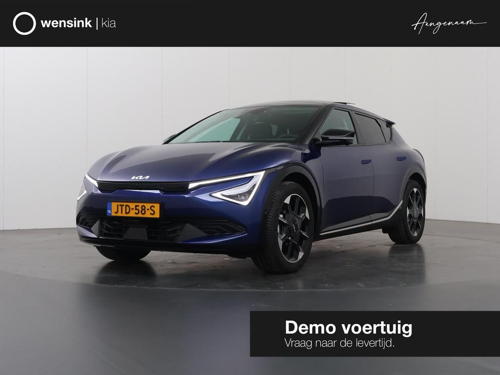 Kia EV6 Plus Advanced 84 kWh | Panoramaschuifdak | Warmtepom, Auto's, Kia, Automaat, 228 pk, Achterwielaandrijving, Zwart