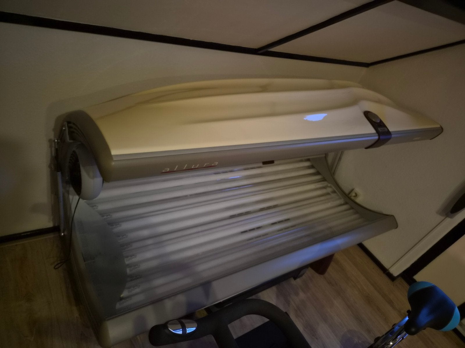 Zonnetunnel bank en hemel.  24 lampen IZGST, Ophalen, Zo goed als nieuw, Zonnebank dubbelzijdig, 15 lampen of meer