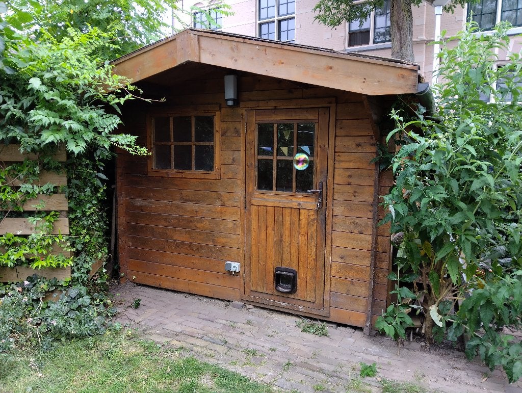 Houten schuur, Tuin en Terras, Tuinhuizen, Ophalen, Gebruikt, Schuur, 1 raam