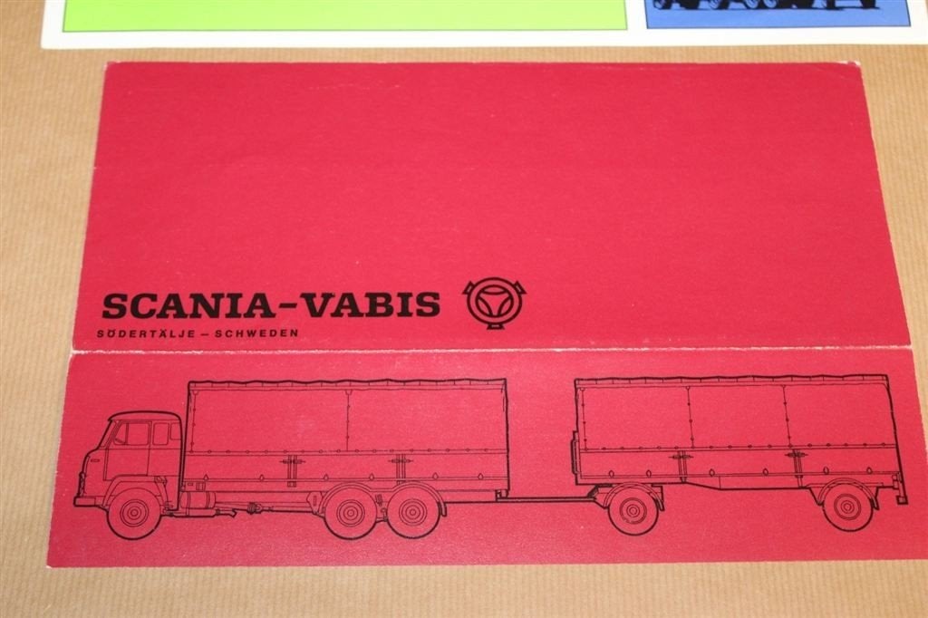 Zeldzame reclame - Scania-Vabis vrachtwagen - ca 1975, Ophalen of Verzenden, Zo goed als nieuw, Tractor en Landbouw