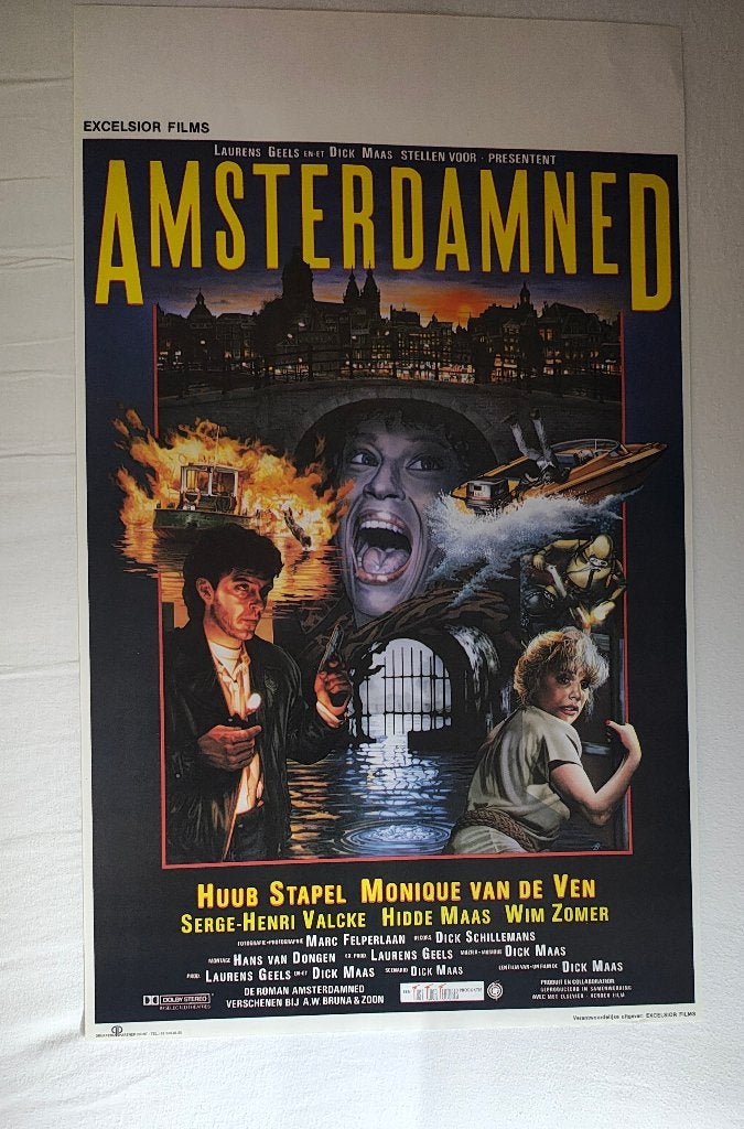 Amsterdamned filmposter, Ophalen, Rechthoekig Staand, Zo goed als nieuw, A1 t/m A3