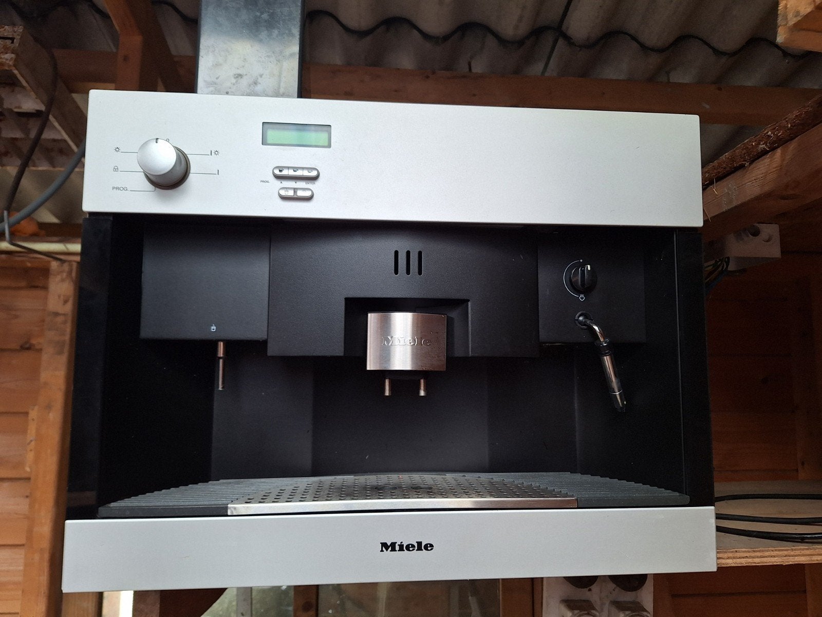 (Defect)Miele CVA 645-1 Inbouw Koffiemachine - Gebruikt, Gebruikt, Espresso apparaat, 10 kopjes of meer, Gemalen koffie
