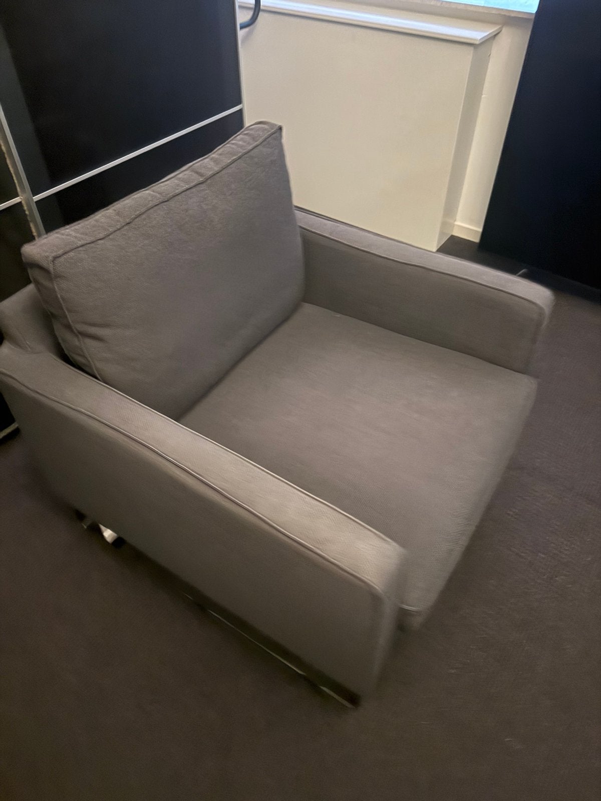 1 persoons grijs ikea bankje zo dnel mogelijk ophalen, Ophalen, Tweepersoons, 75 tot 100 cm, Zo goed als nieuw