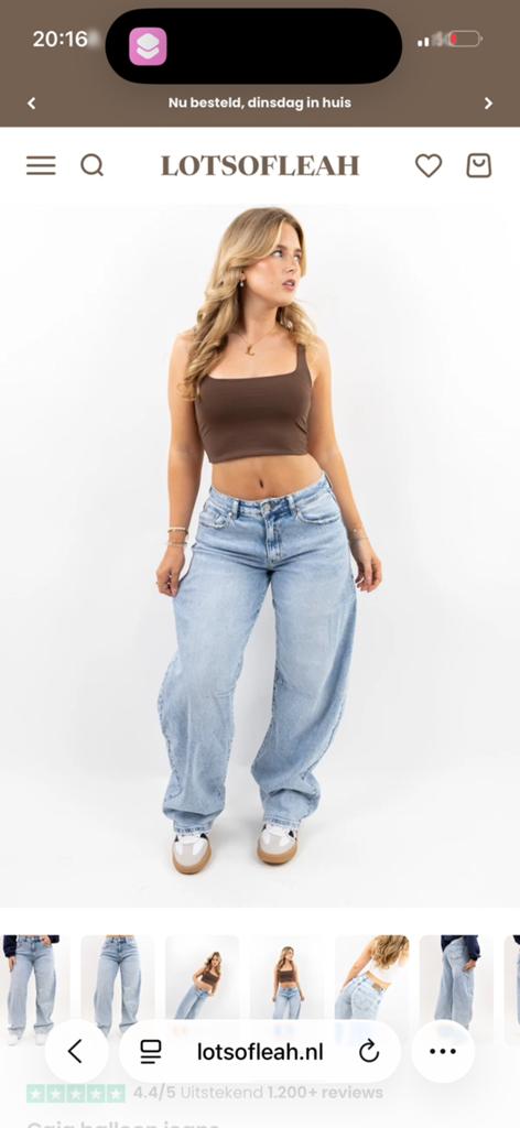 Gaia Balloon Jeans van Lotsofleah, Kleding | Dames, Spijkerbroeken en Jeans, Ophalen of Verzenden, Nieuw, Blauw, W30 - W32 (confectie 38/40)