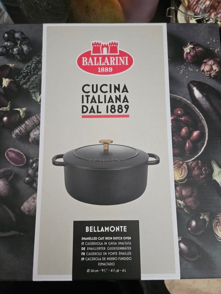 Ballarini braadpan 24cm, NIEUW!!, Ophalen of Verzenden, Nieuw, Gietijzer, Koekenpan of Braadpan