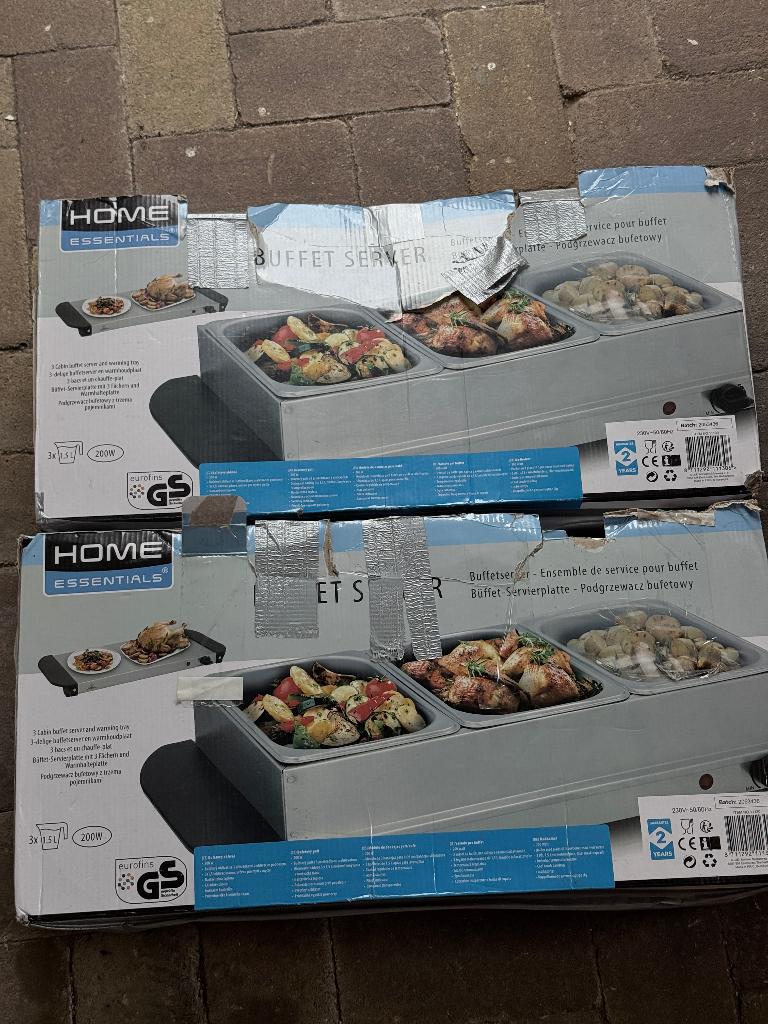 buffet server, Ophalen, Zilver, Metaal, Overige merken