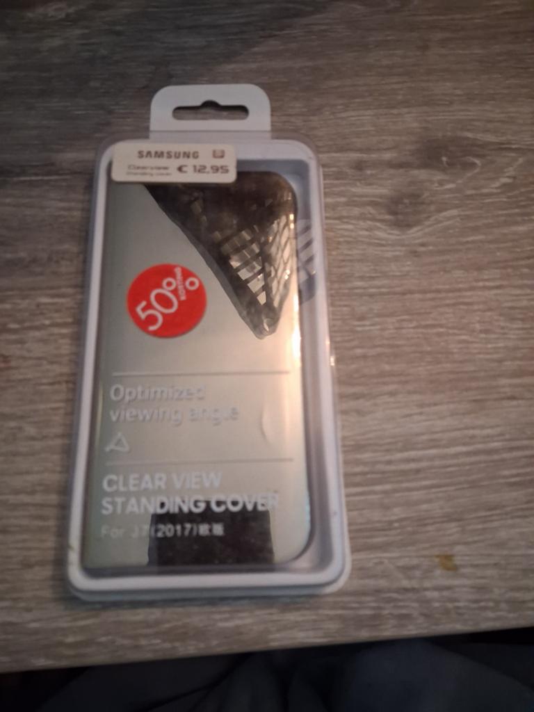 Samsung Clear View Standing Cover voor J7 (2017), Ophalen of Verzenden, Nieuw, Overige modellen, Hoesje of Tasje