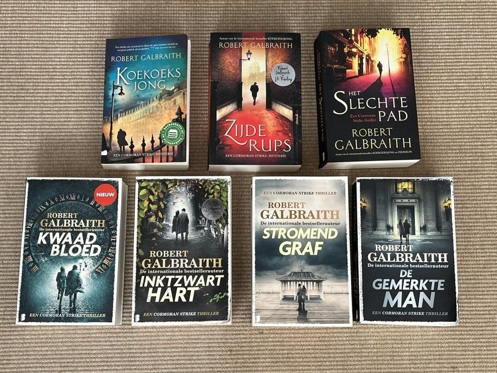 Robert Galbraith | J.K. Rowling | Cormoran Strike | 7 boeken, Ophalen of Verzenden, Gelezen, Robert Galbraith