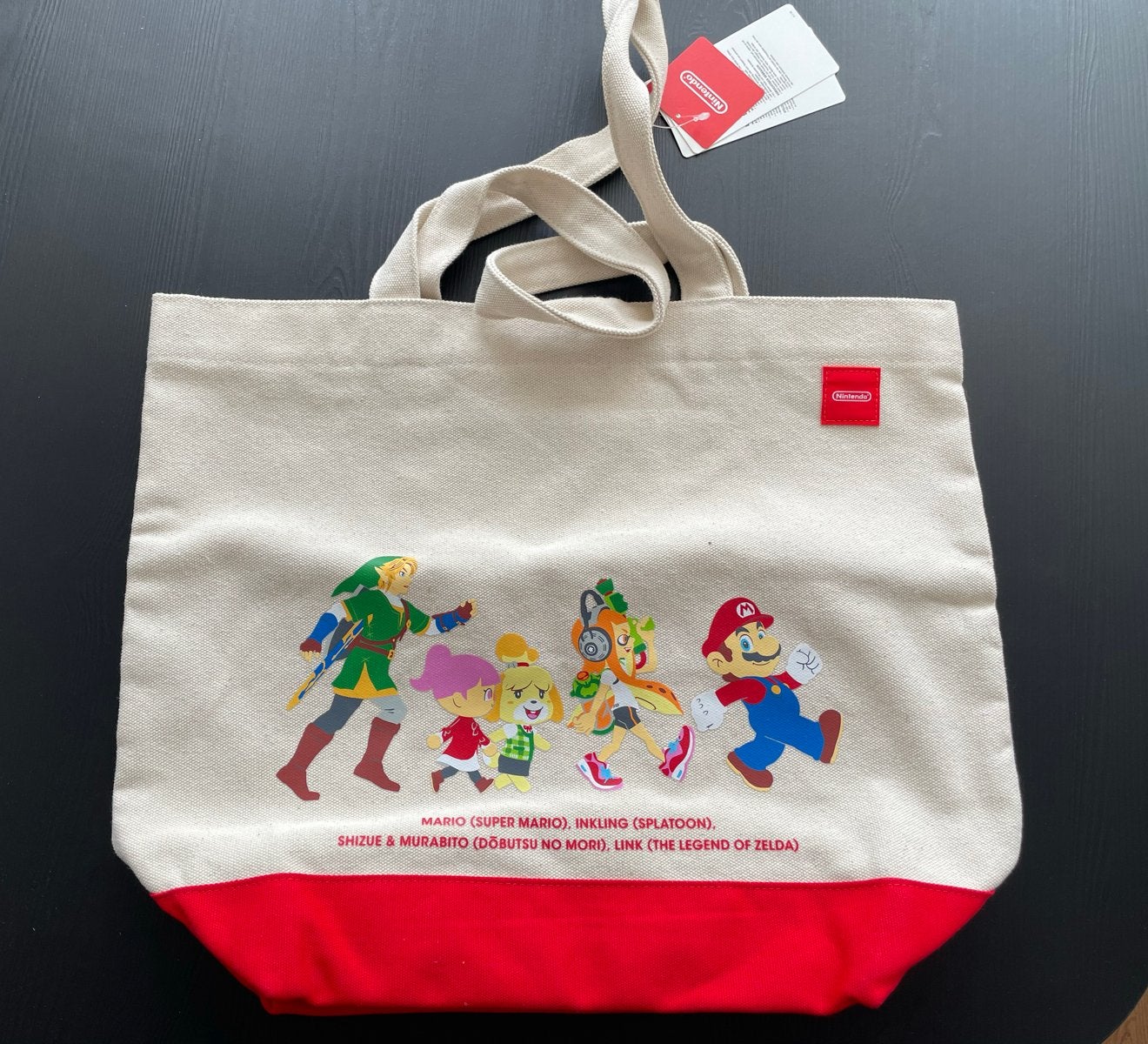 Nintendo Tote Bag Japan Exclusive + label Zelda Mario Nieuw, Verzamelen, Overige Verzamelen, Nieuw, Verzenden