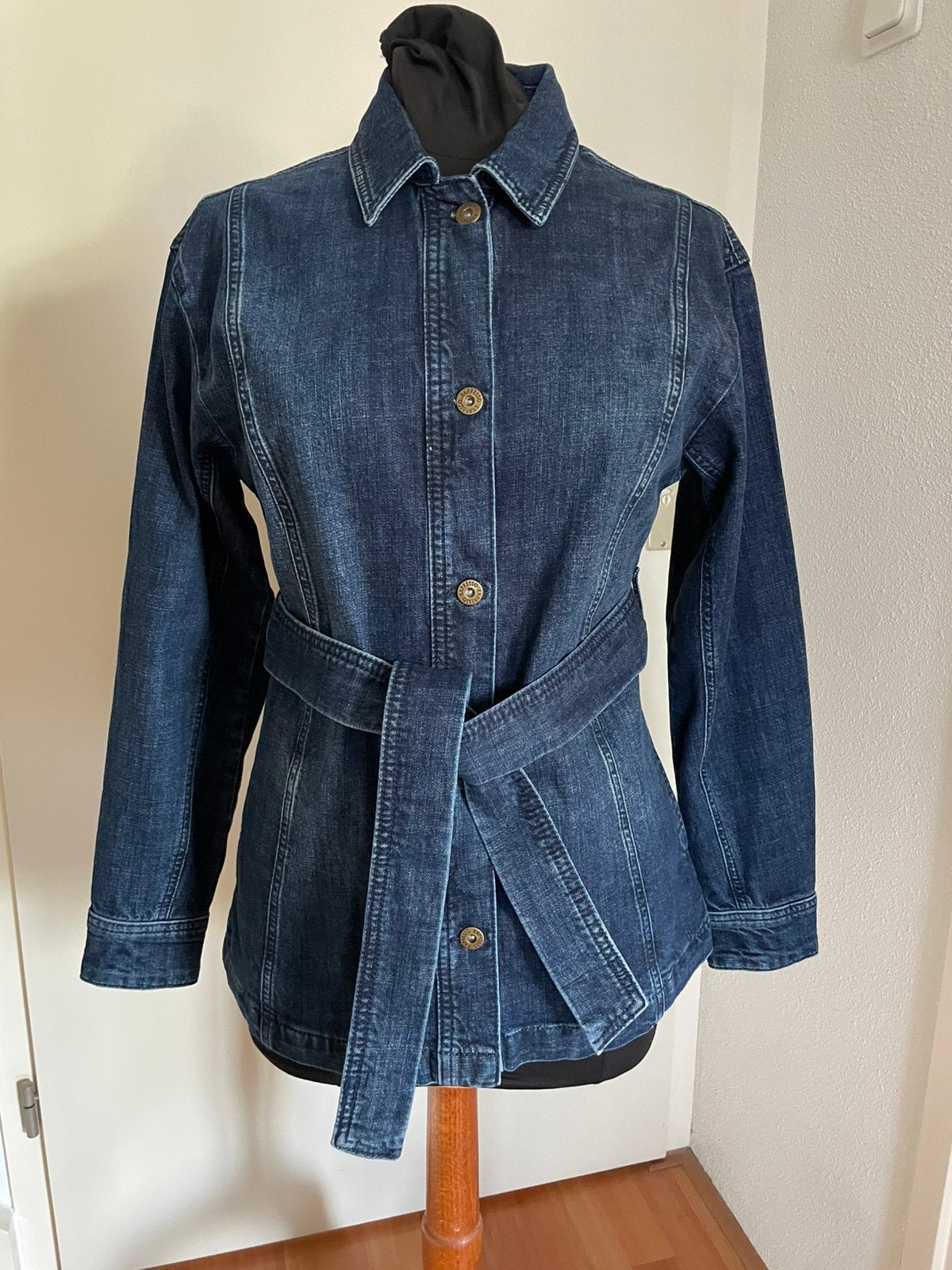 Mooie expresso spijkerjas blauw mt S of 36, Ophalen of Verzenden, Nieuw, Maat 36 (S), Blauw