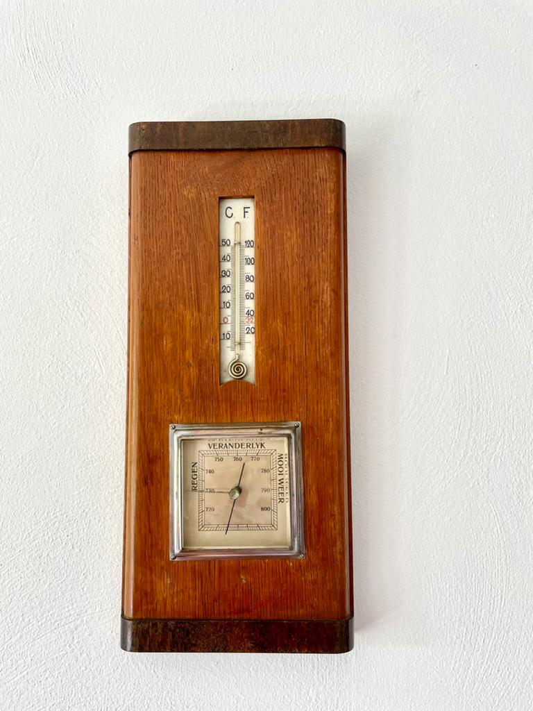 Barometer/A-damse school, Antiek en Kunst, Antiek | Klokken, Ophalen of Verzenden