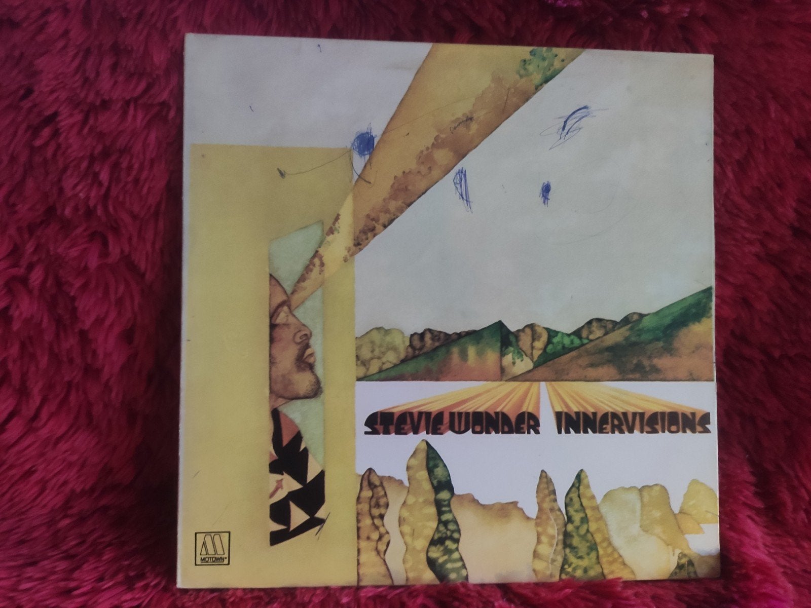 Stevie Wonder – Innervisions LP 1973 Motown Portugal, LP, Gebruikt, Ophalen of Verzenden, 12 inch